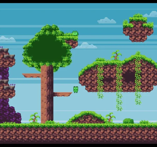 Flat Frogs Gameplay Image